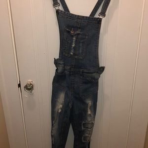 Jean jumpsuit/ overalls